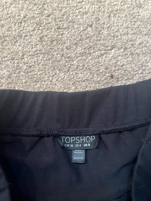 Topshop Topshop Black Tulle Party Midi Skirt - UK 8