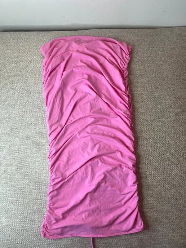 Zara pink ruched mini dress from Zara #party holiday