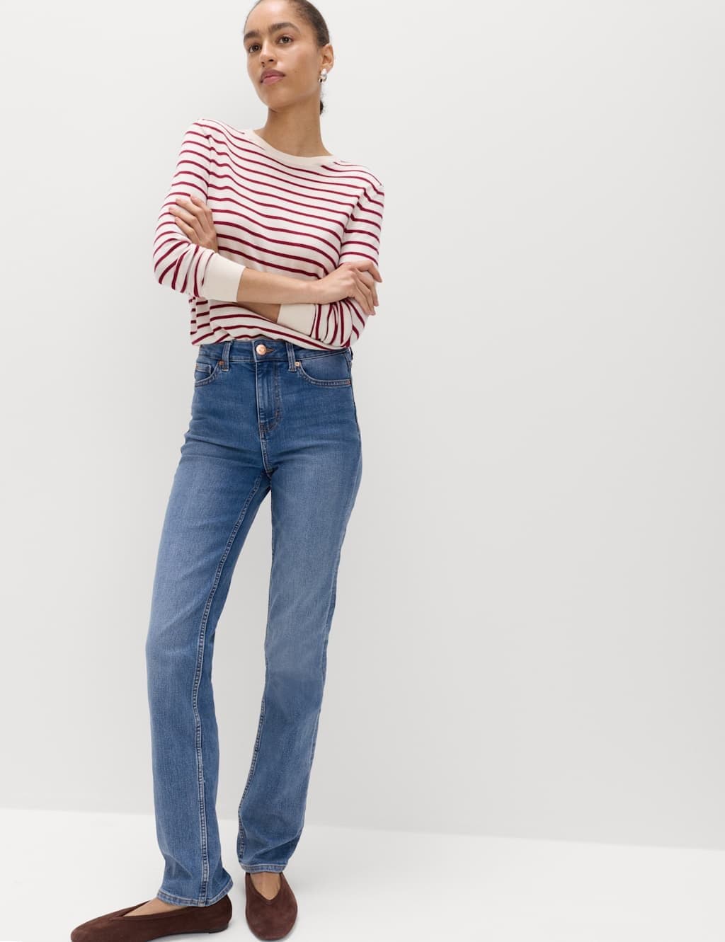 Marks & Spencer M&S Dark Indigo Straight Leg Jeans