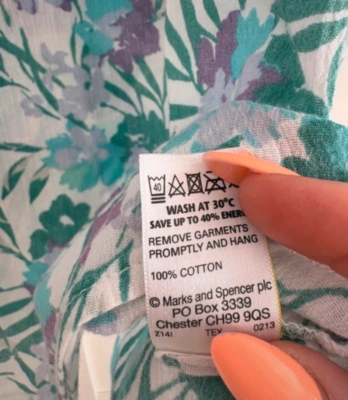 Marks & Spencer Vintage 90s Marks & Spencer Floral Crinkle Cotton Blouse UK 20 | Cottagecore Oversized Shirt