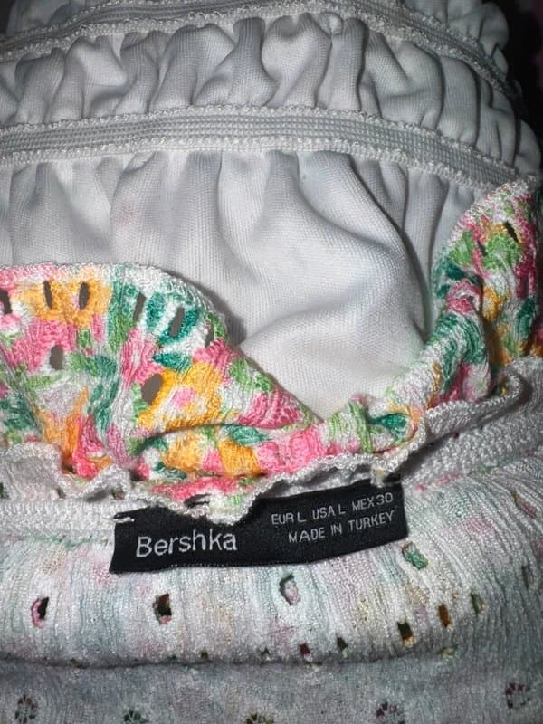 Bershka floral bralet top