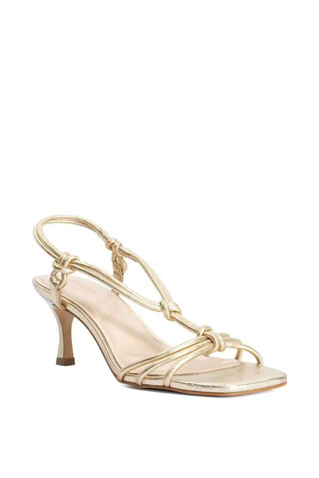 Dune London Dune London Women's 'Matti' Leather Sandals in Metallics - 2