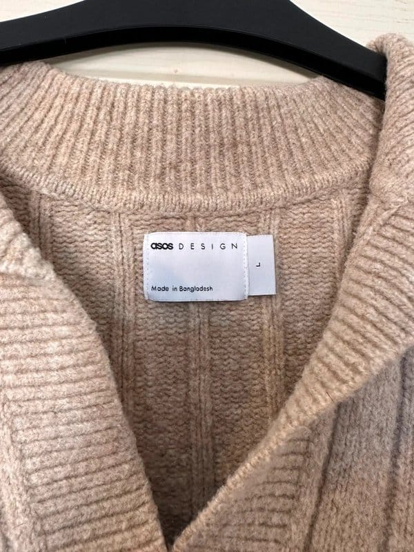 ASOS Design Beige Knit Jumper