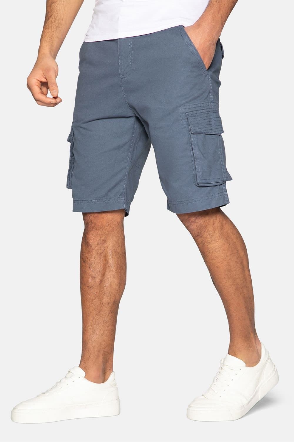 Threadbare threadbare Men's Cotton 'Bute' Cargo Shorts in Blue