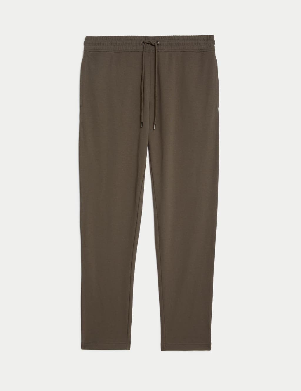 Marks & Spencer M&S Cotton Rich Straight Leg Joggers Medium Brown