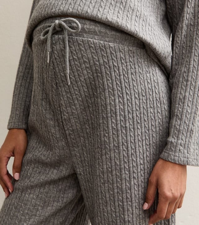 New Look Women's Maternity Mid Grey Soft Touch Wide Leg Trousers New Look - 2