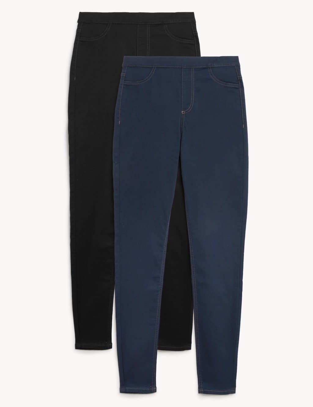 Marks & Spencer M&S Blue/Black High Waisted Jeggings 2-Pack