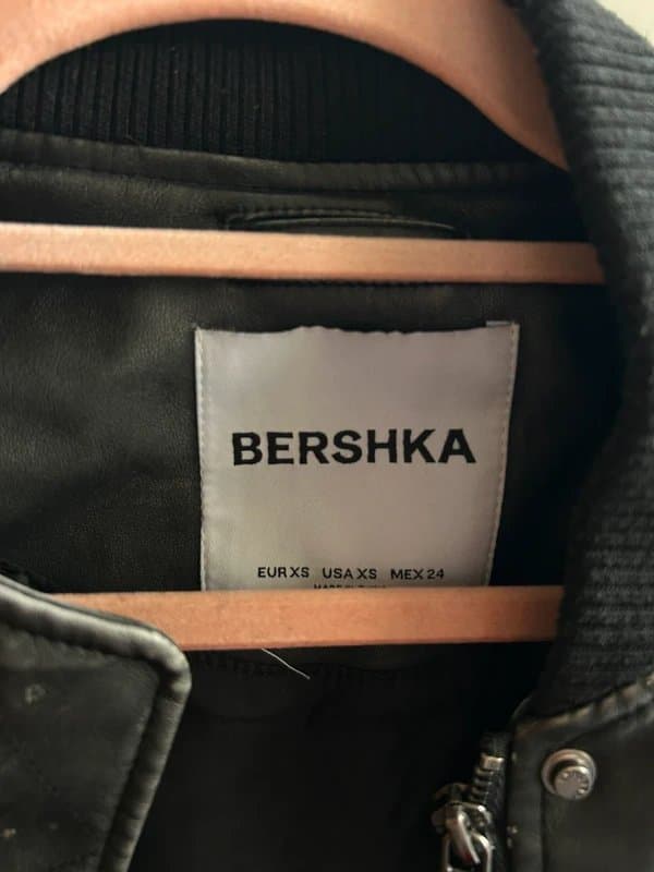Bershka Leather cropped jacket