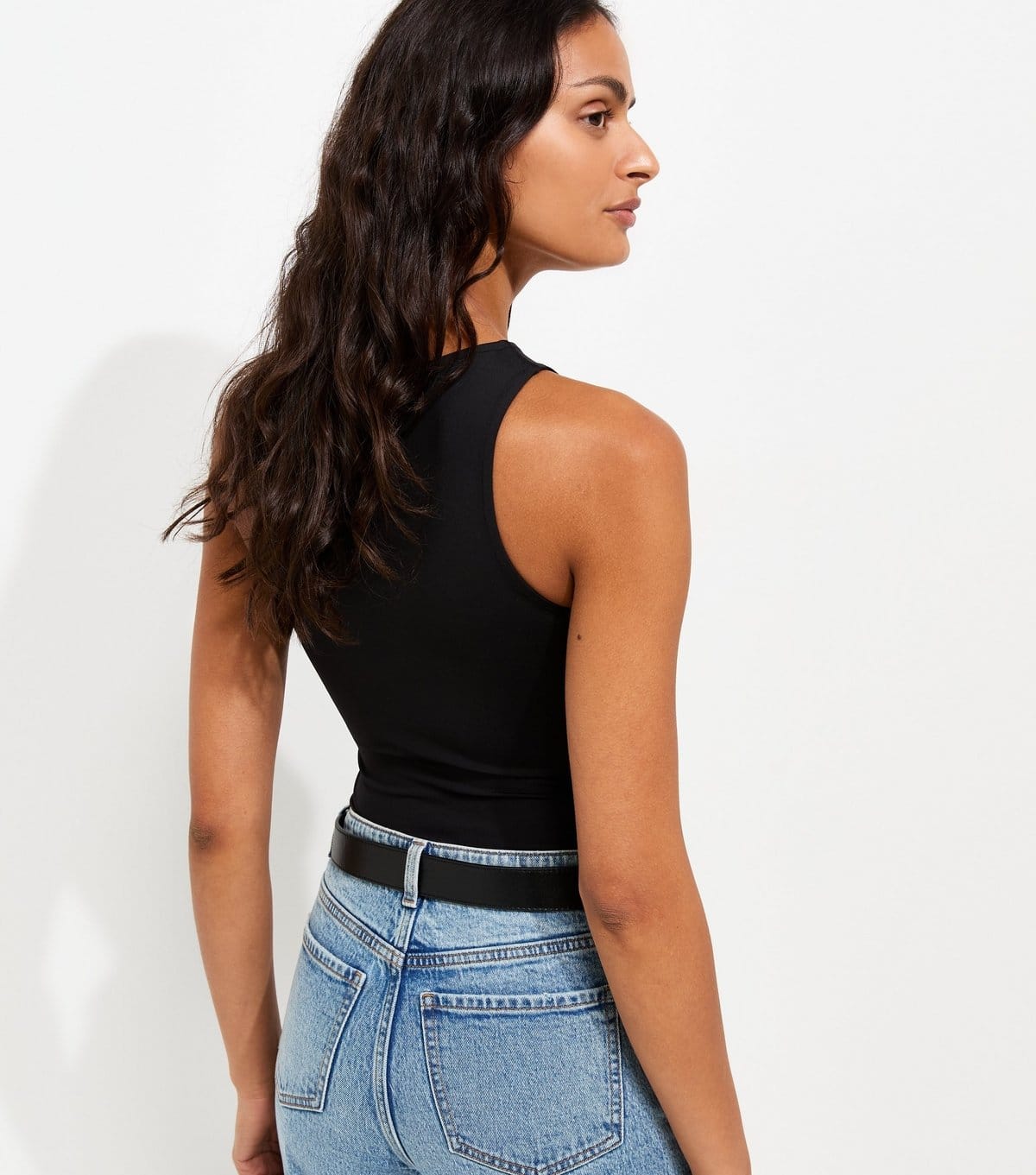New Look Women's Black Jersey Racer Bodysuit New Look - 4
