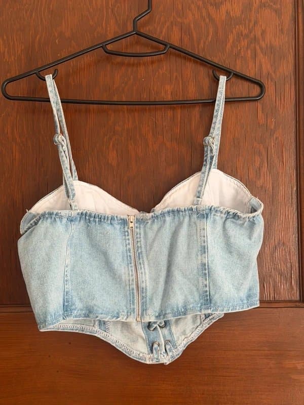 Bershka Bershka denim corset L