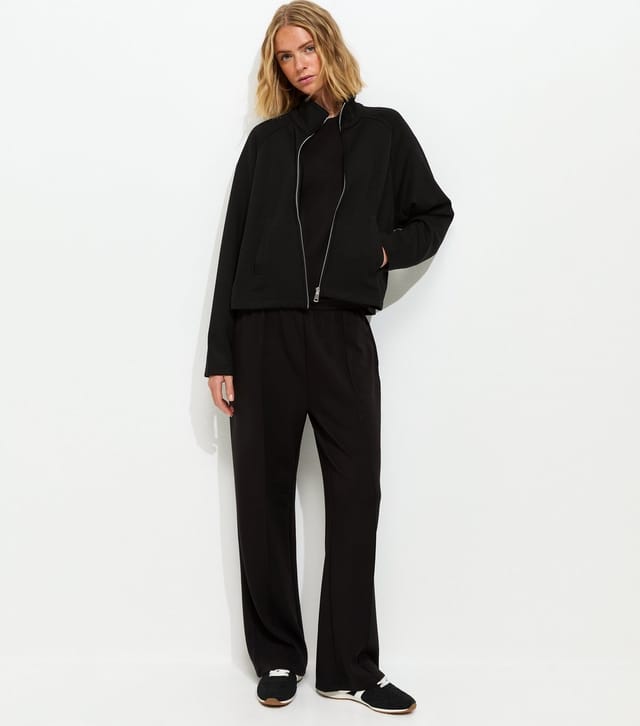 New Look Women's Premium Black High Neck Zip Up Sweatshirt New Look - 2