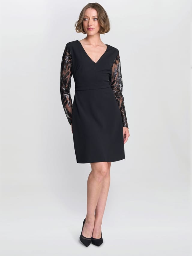 Gina Bacconi Gina Bacconi Women's Angie Black Cocktail Dress - 3