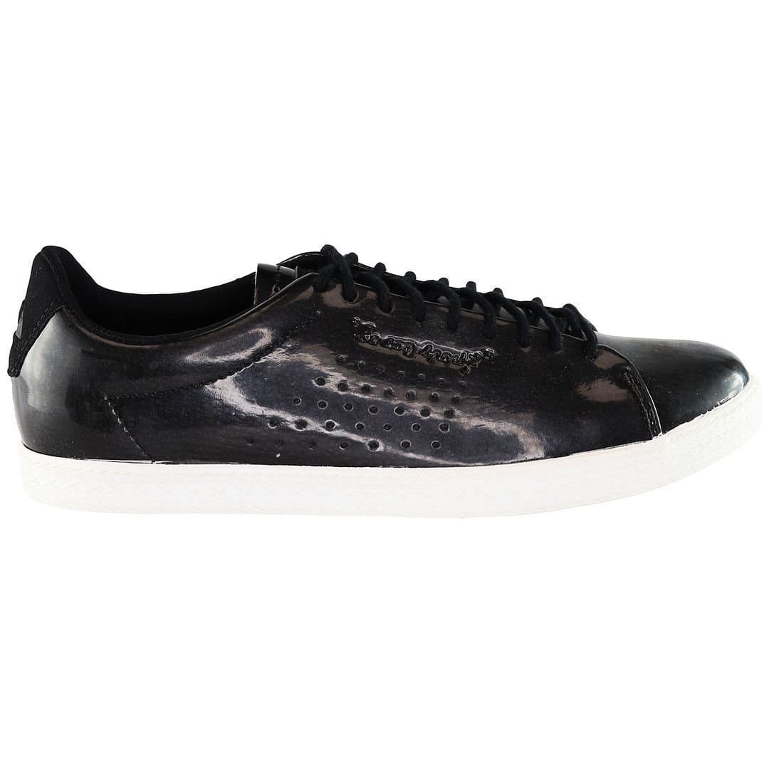 Le Coq Sportif Le Coq Sportif Women's Charline Coated S Lace-Up Black Smooth Leather Trainers