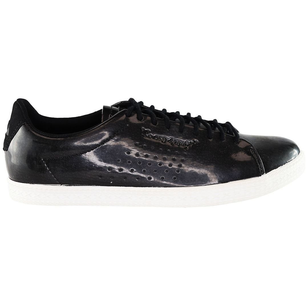 Le Coq Sportif Le Coq Sportif Women's Charline Coated S Lace-Up Black Smooth Leather Trainers - 2