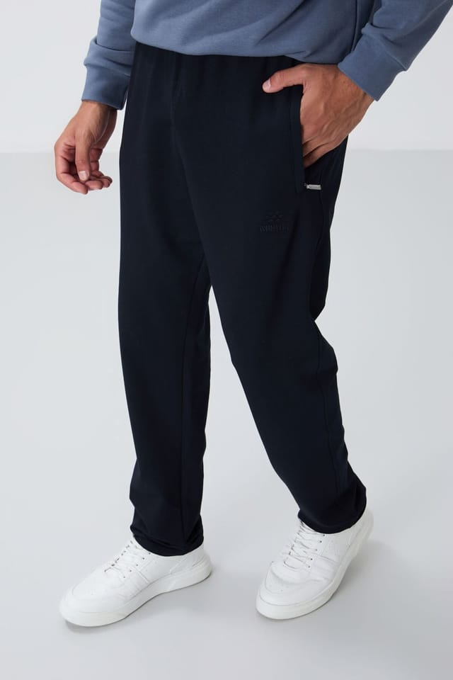 Tommy Life Tommy Life Men's Slim-fit Straight-leg Sweatpants in Black - 3