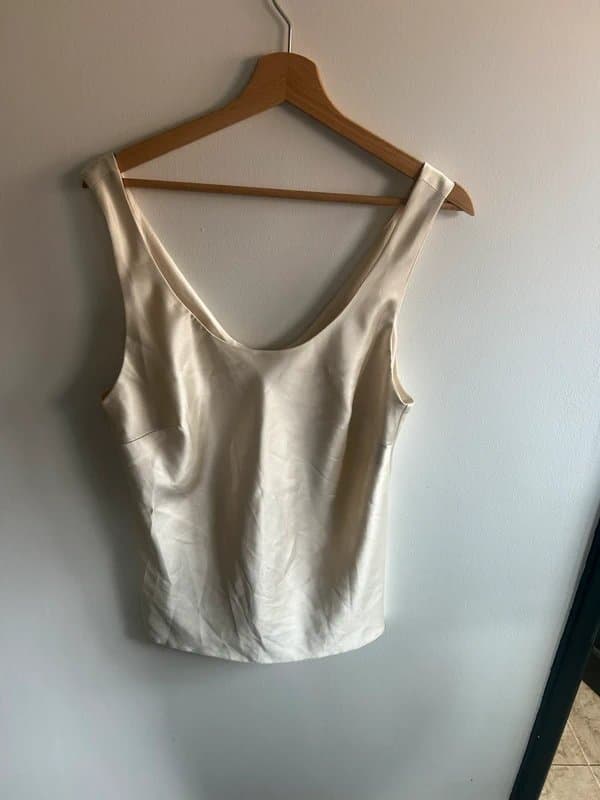 ASOS Design Cream satin top - ASOS Design