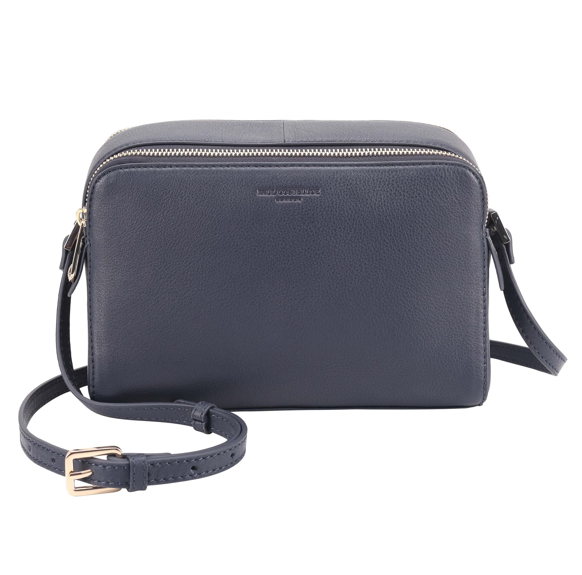 Paul Costelloe Paul Costelloe Women's Mantaro Leather Cross Body Bag in Navy