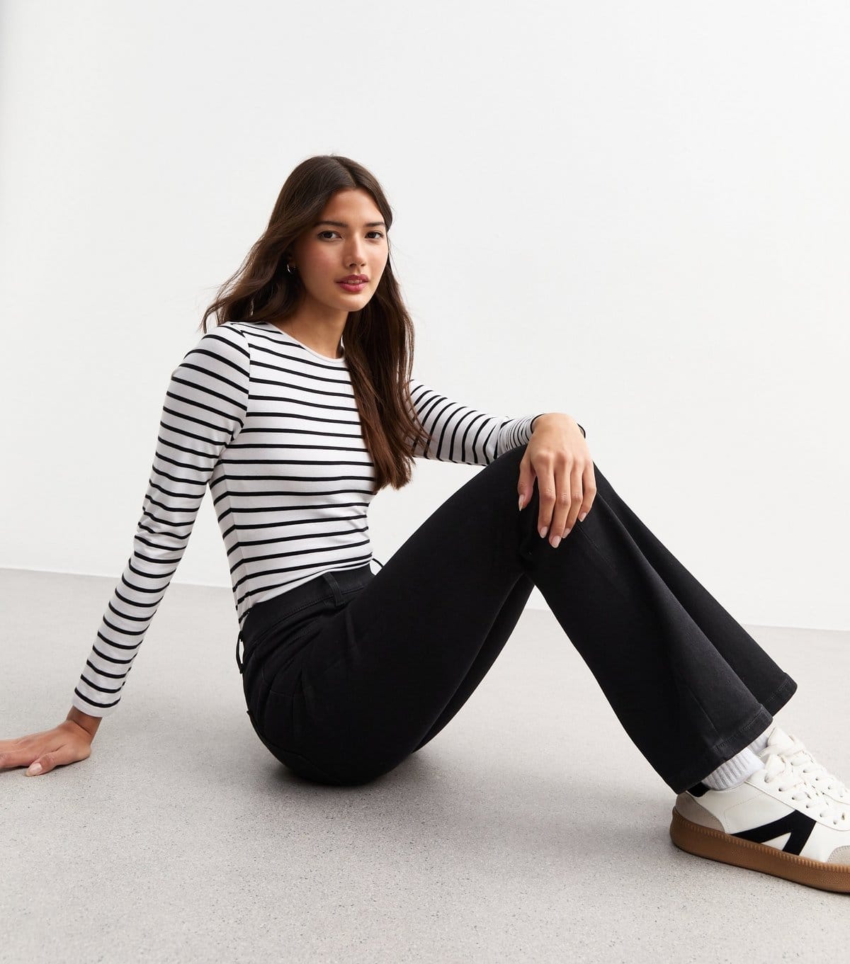 New Look Women's Washed Black Pull On Bootcut Jeggings New Look - 4