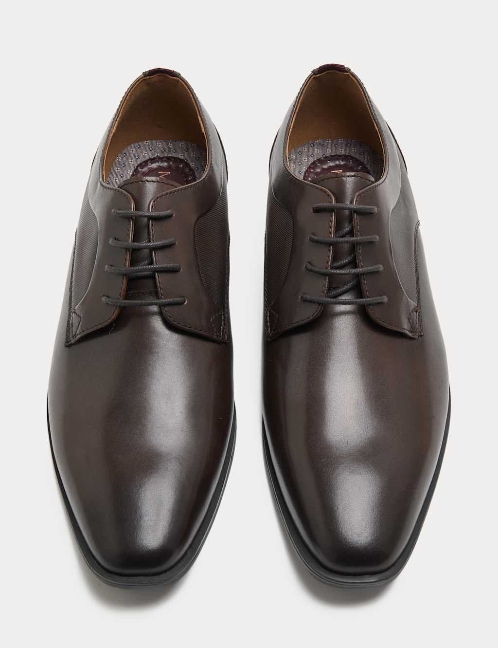 Marks & Spencer M&S Dark Brown Leather Derby Shoes
