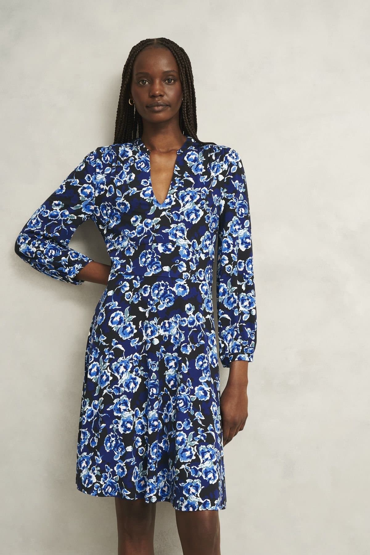 Hobbs London Hobbs London Women's Harper Jersey Dress in Dark Navy