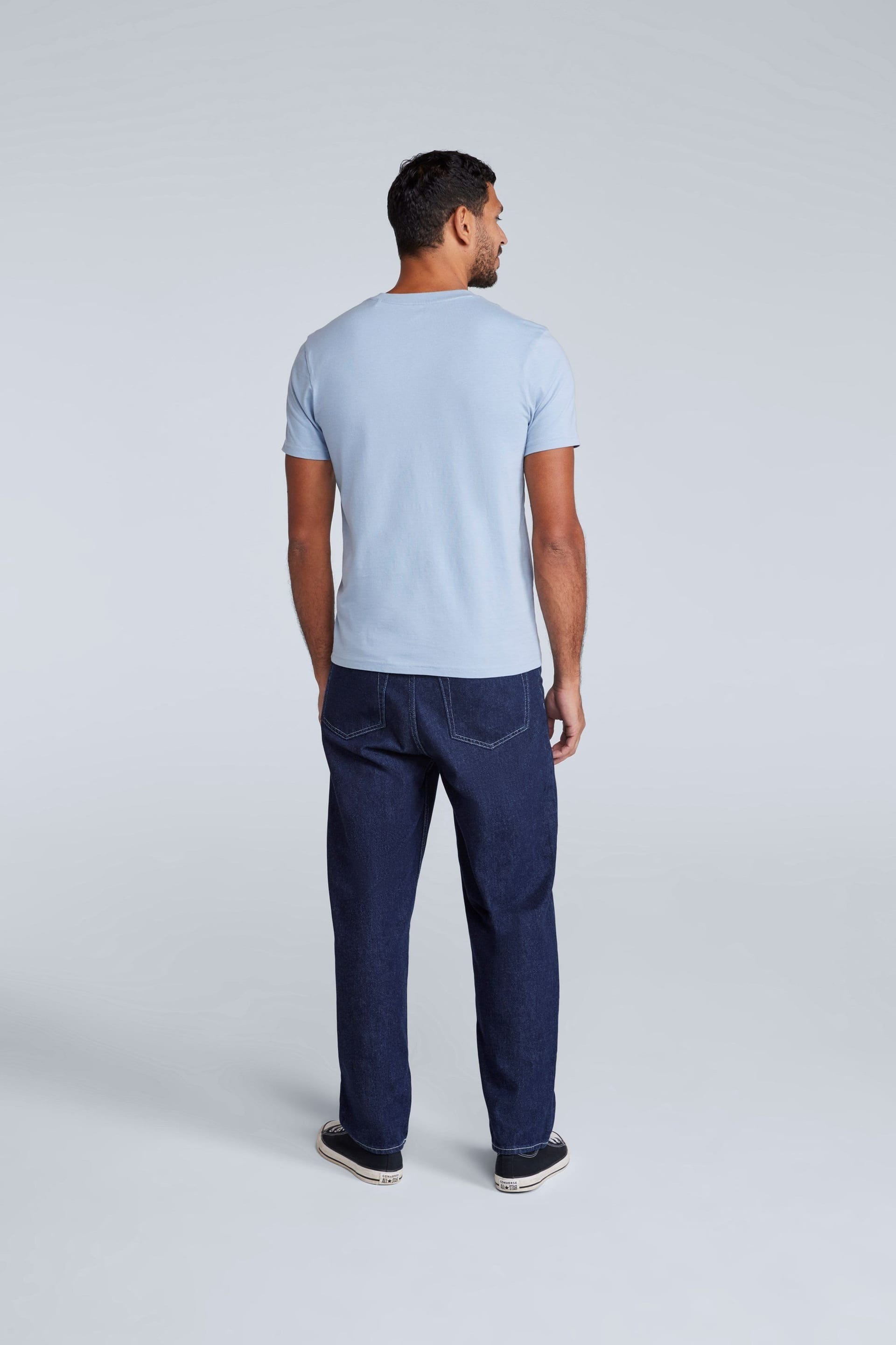 Animal Animal Men's 'Icon' Lightweight Comfortable Short Sleeve Casual Slim Fit T-Shirt in Light Blue - 4