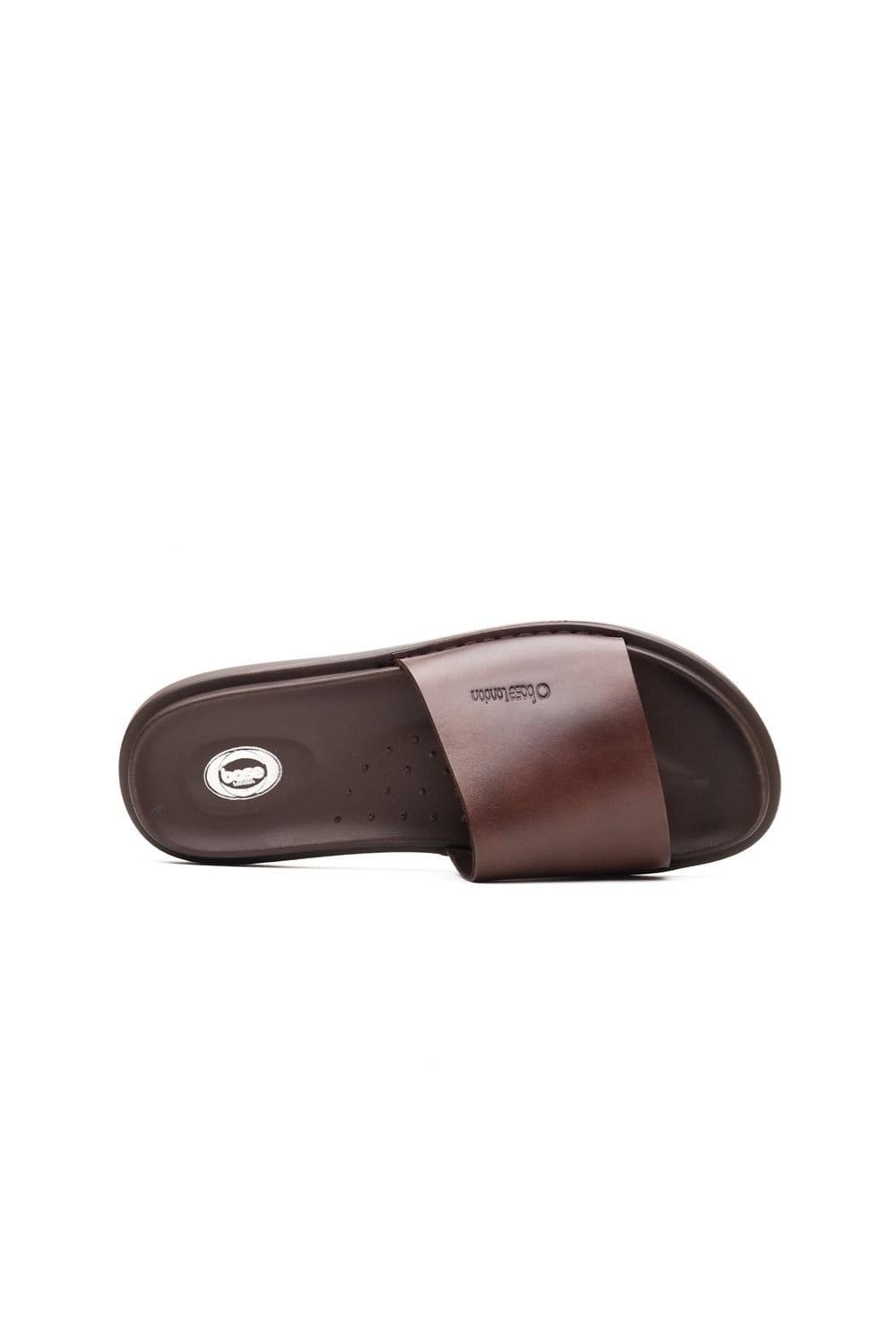 Base London Base London Men's Albany Slide Sandal in Brown - 4