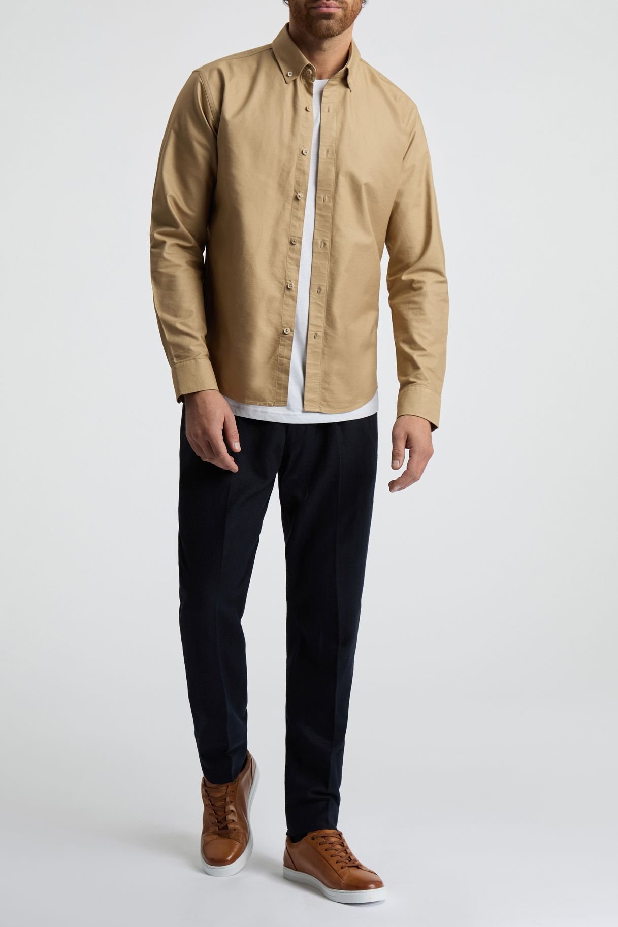 Melka Melka Men's Oxford Shirt in Yellow - 4