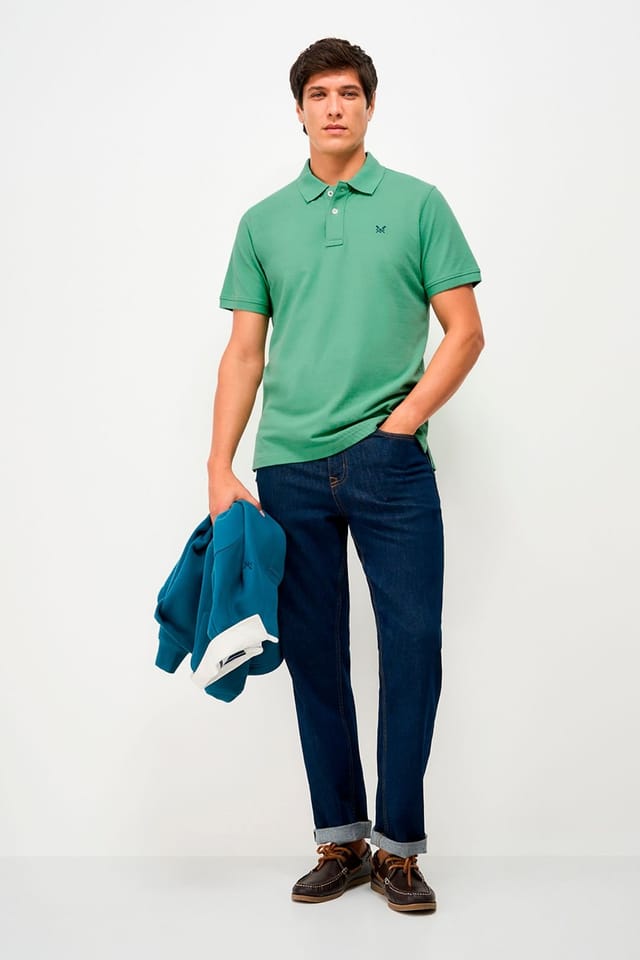 Crew Clothing Crew Clothing Men's Classic Pique Polo Cream - 2