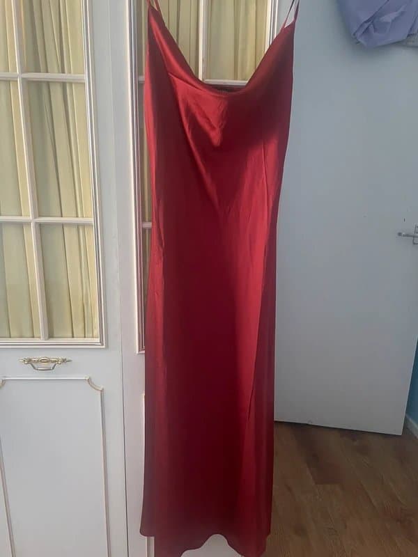 New Look Red Silk Dress