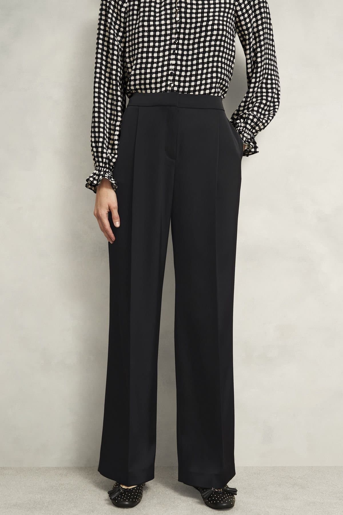 Hobbs London Hobbs London True Black Wide-Leg Trouser