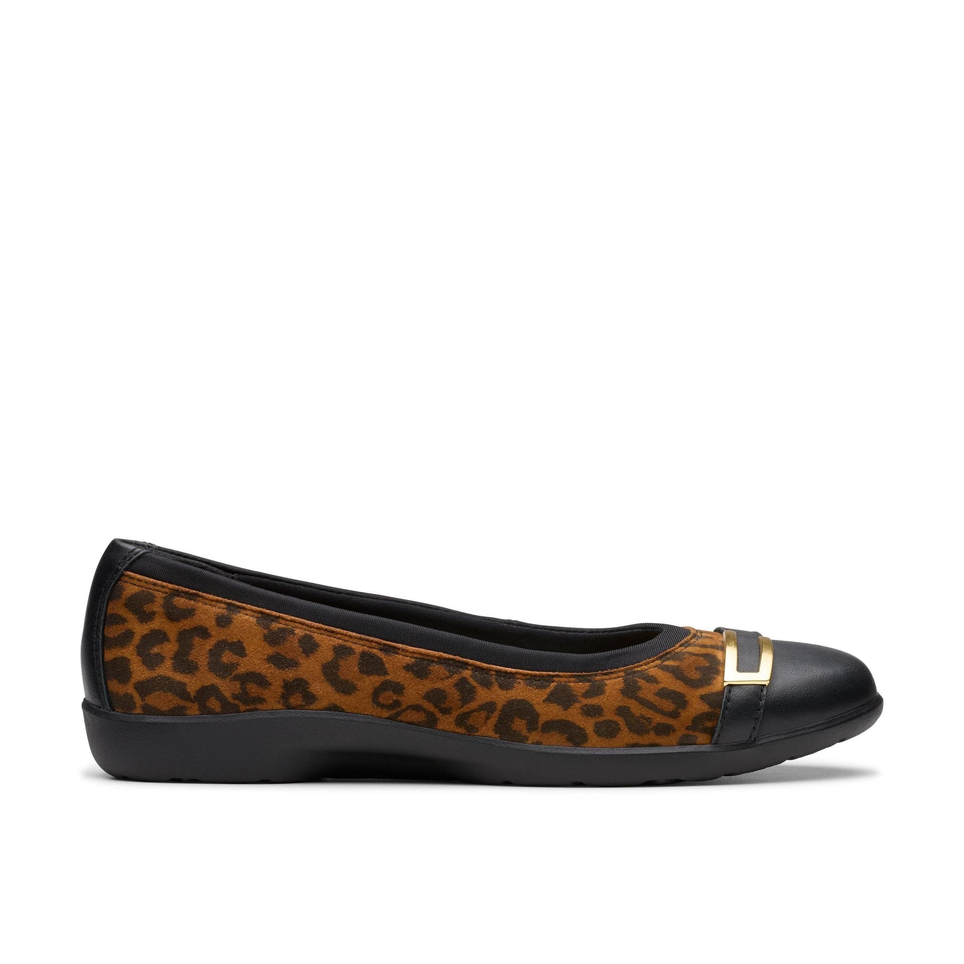 Clarks Clarks Women's Meadow Rose Leopard Print Pumps, Slip Ons in Brown