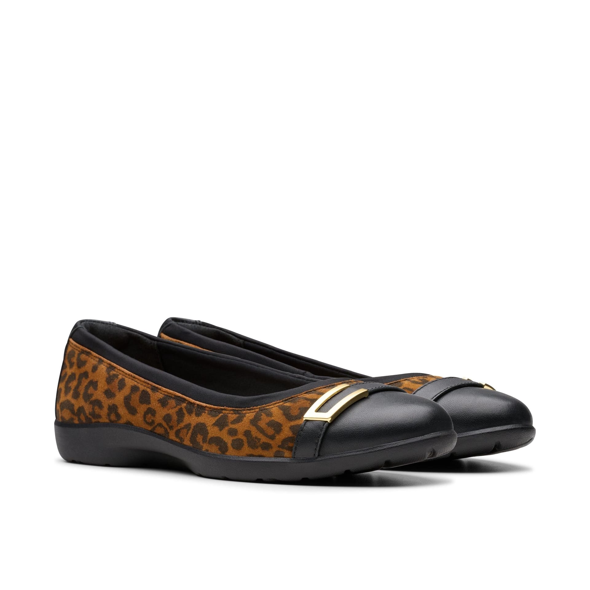 Clarks Clarks Women's Meadow Rose Leopard Print Pumps, Slip Ons in Brown - 4