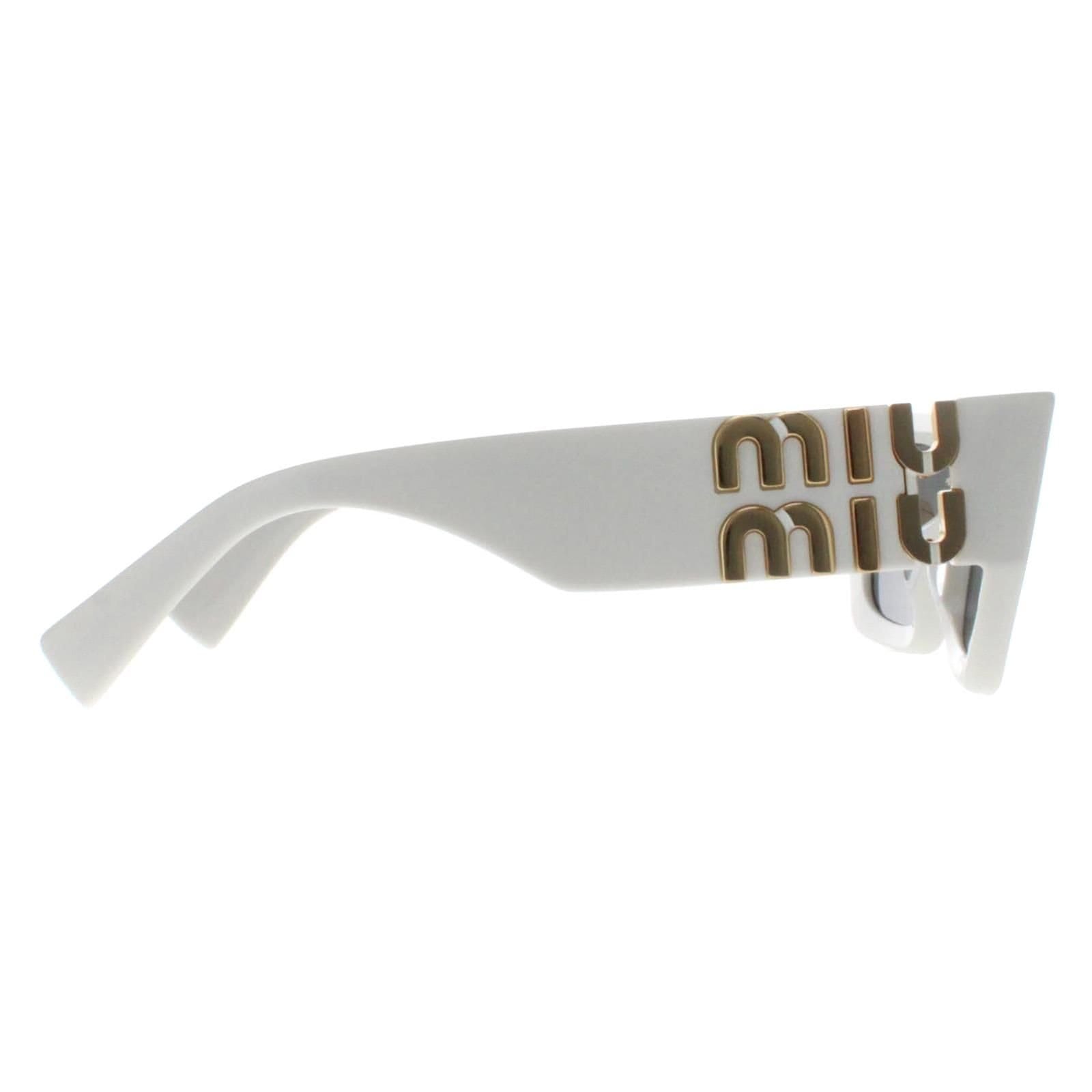 Miu Miu Miu Miu Women's Rectangle White Dark Grey MU09WS - 4
