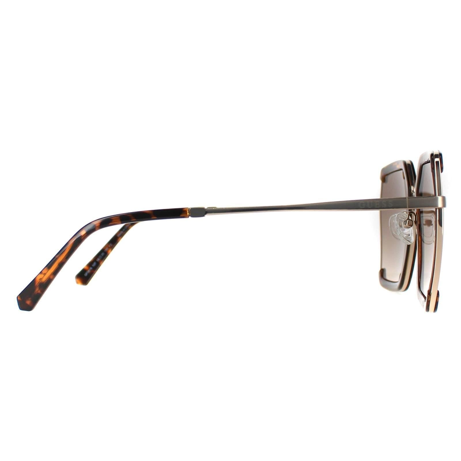 Guess Guess Women's Rimless Dark Havana Brown Gradient GF0418 - 4