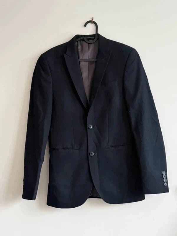 ASOS Men's Tailored Smart Suit Blazer Jacket - Dark Navy Blue