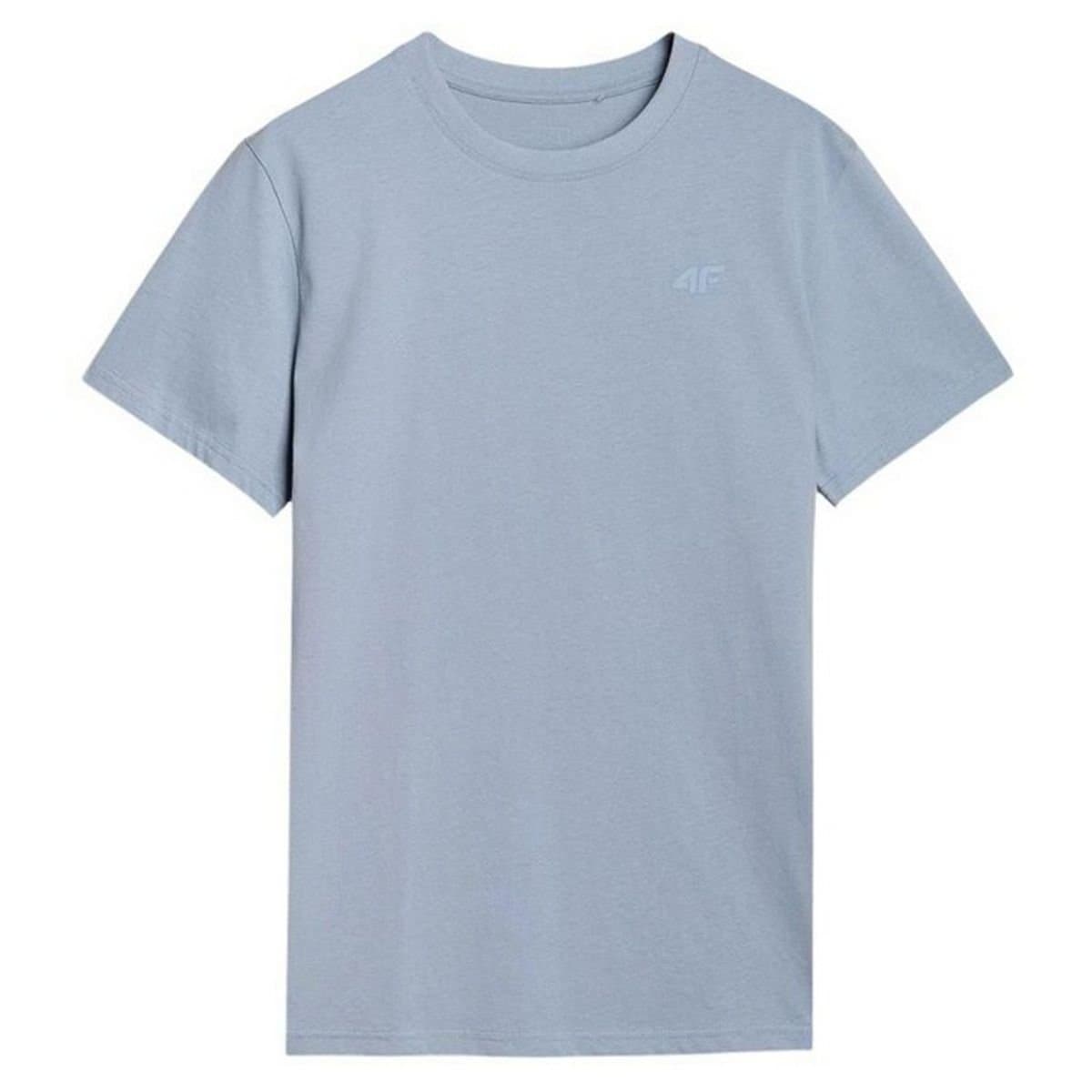 4F 4F Men's WSS25TTSHM2074 T-Shirt in Blue