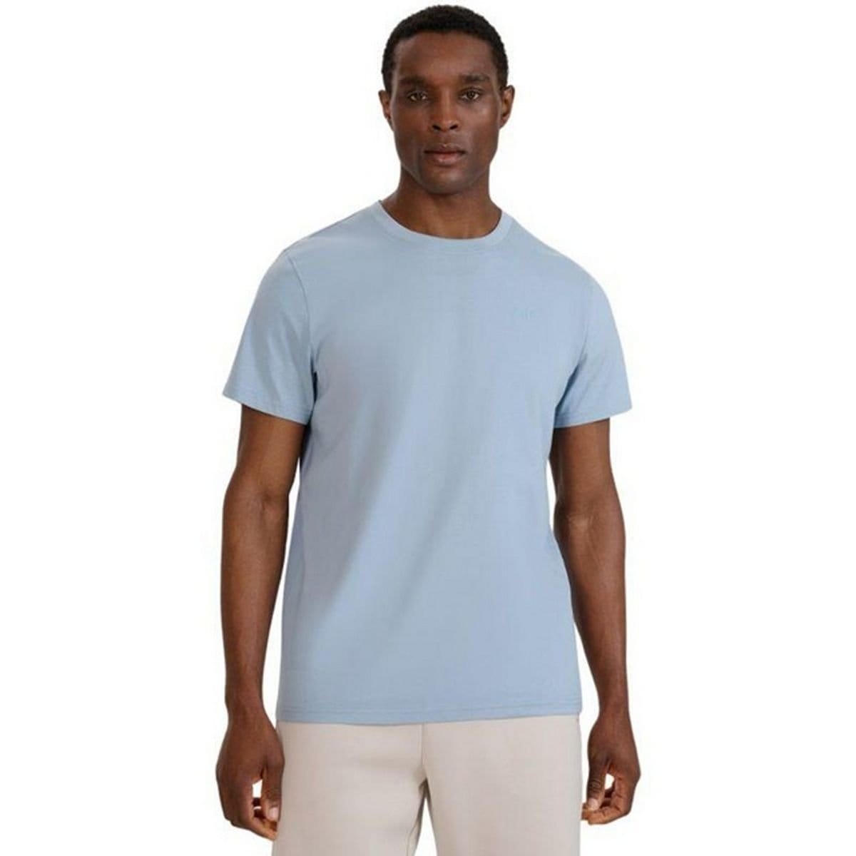 4F 4F Men's WSS25TTSHM2074 T-Shirt in Blue - 4