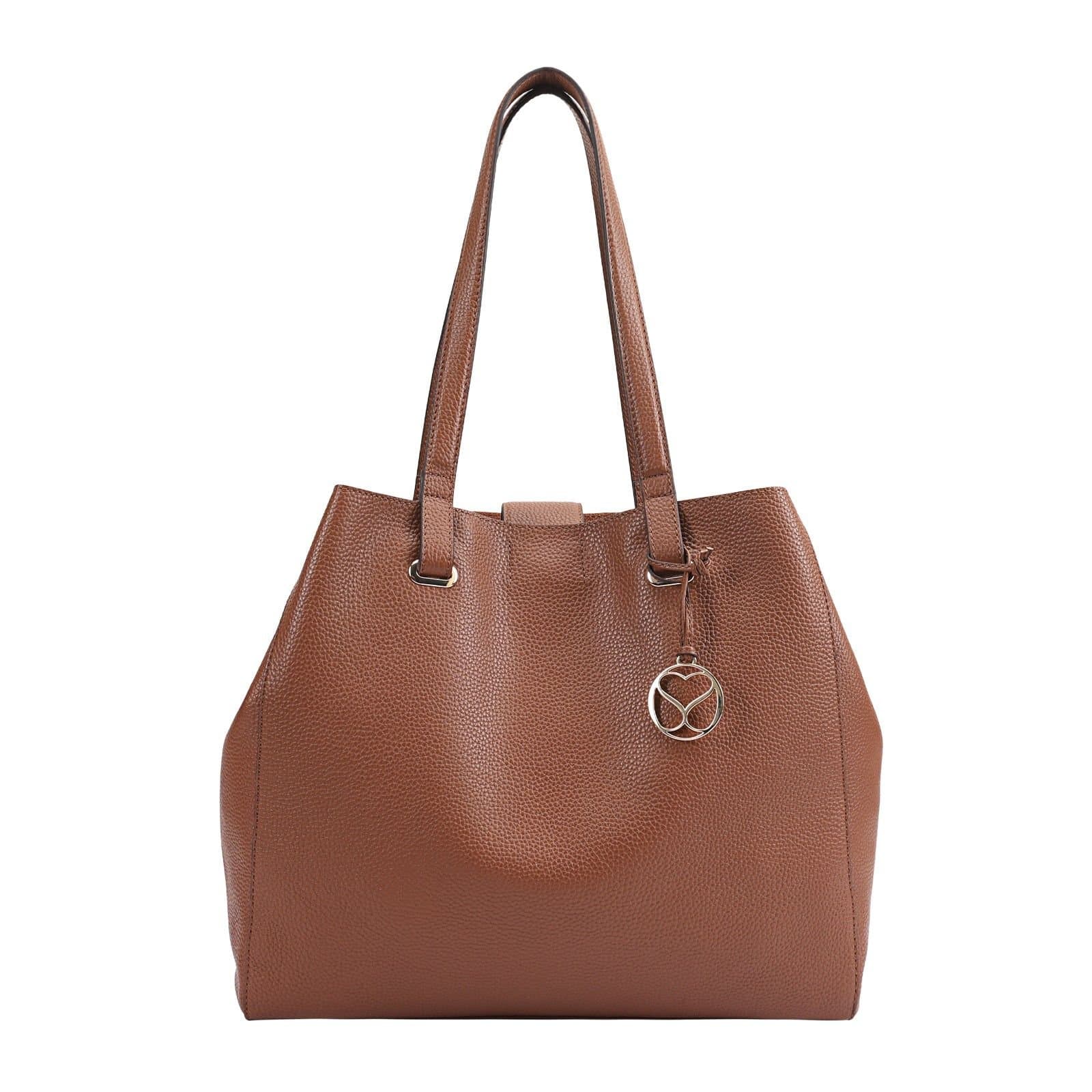 Sosandar SOSANDAR Women's Chelsea Leather Shoulder Bag in Brown