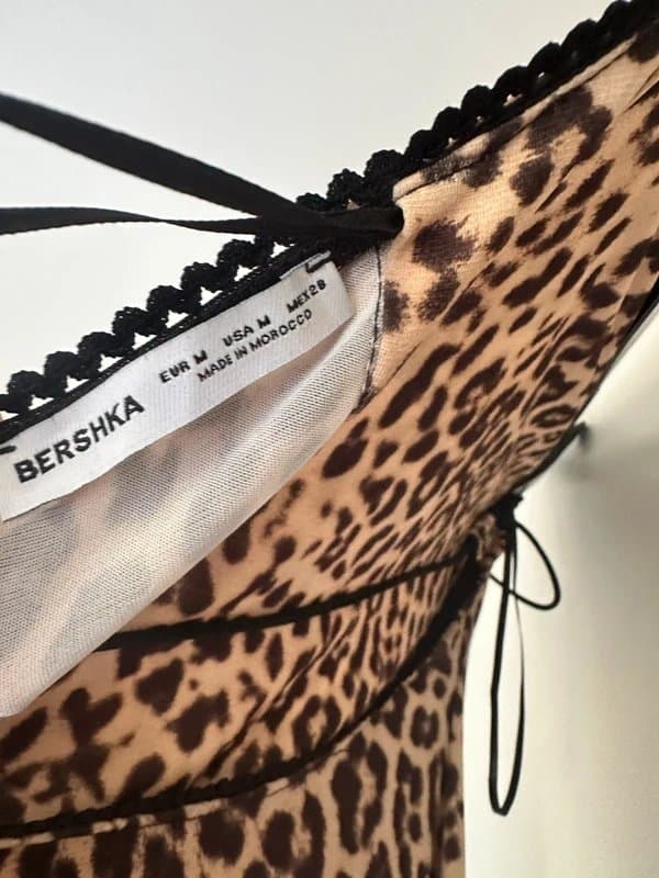 Bershka Berska maxi leopard dress