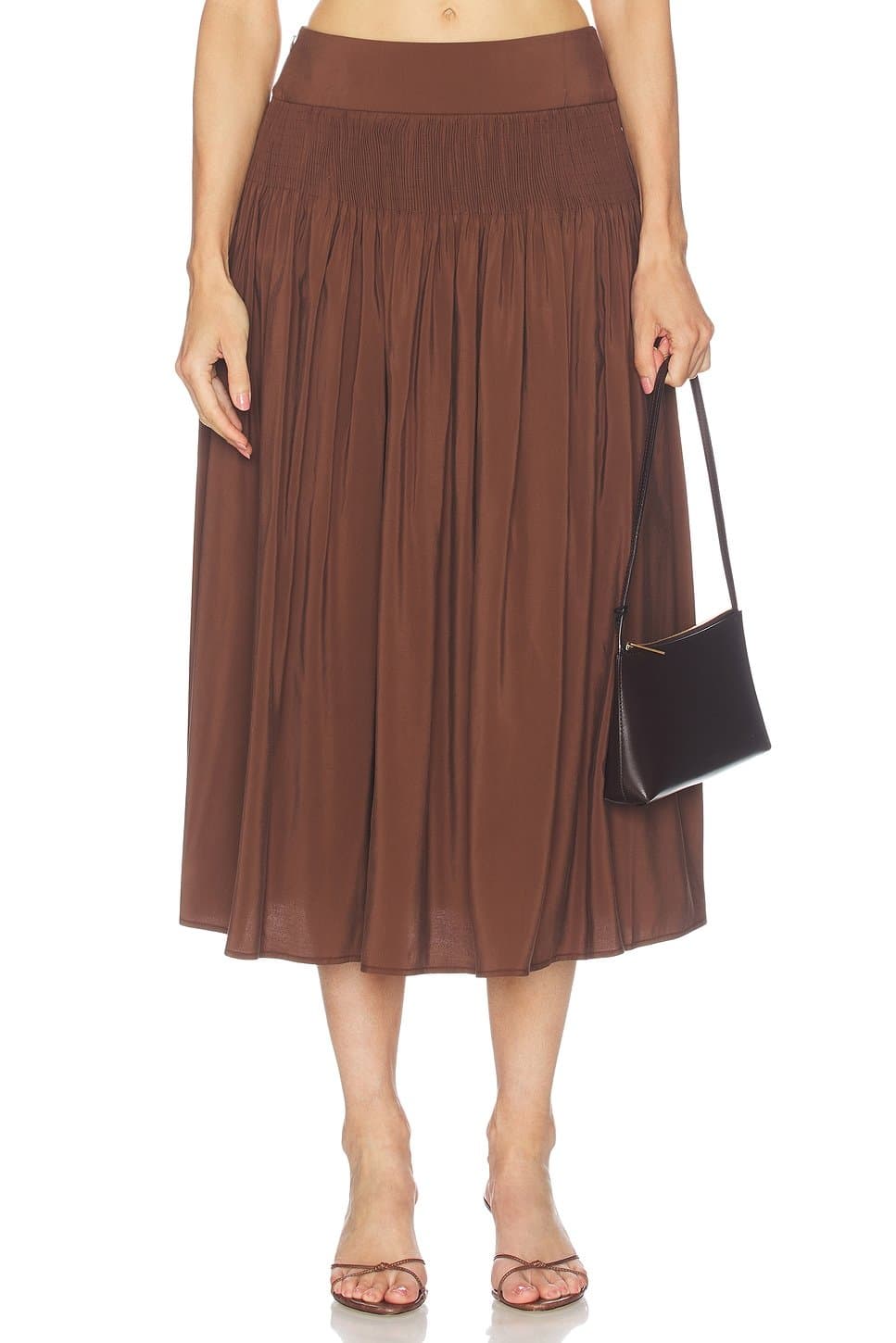 revolve Boho Smocked Waist Skirt