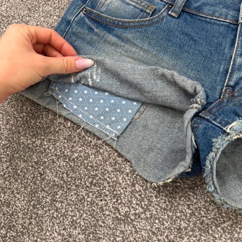 New Look Blue Denim Mini Shorts
