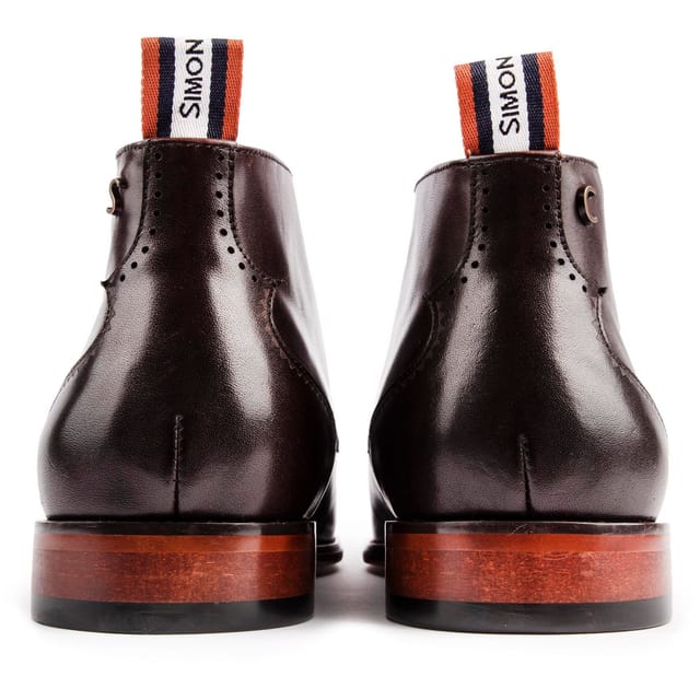 Simon Carter SIMON CARTER Men's Collie Chukka Boots in Brown - 3