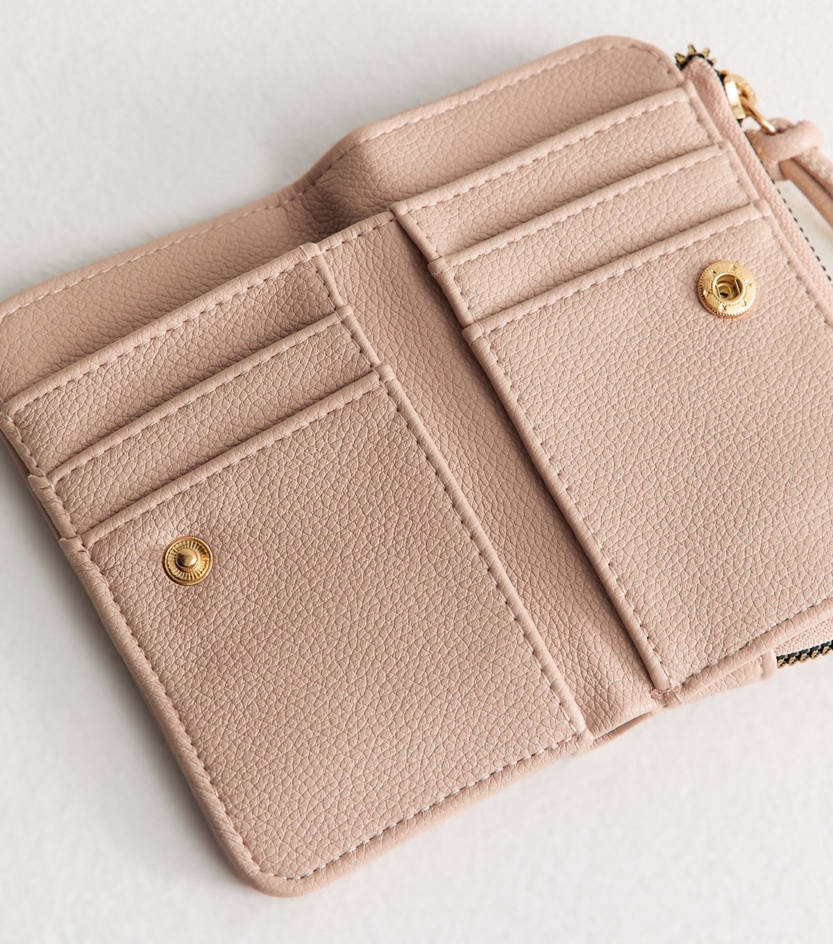 New Look Pink Logo Plaque Faux Leather Cardholder Purse New Look - 4