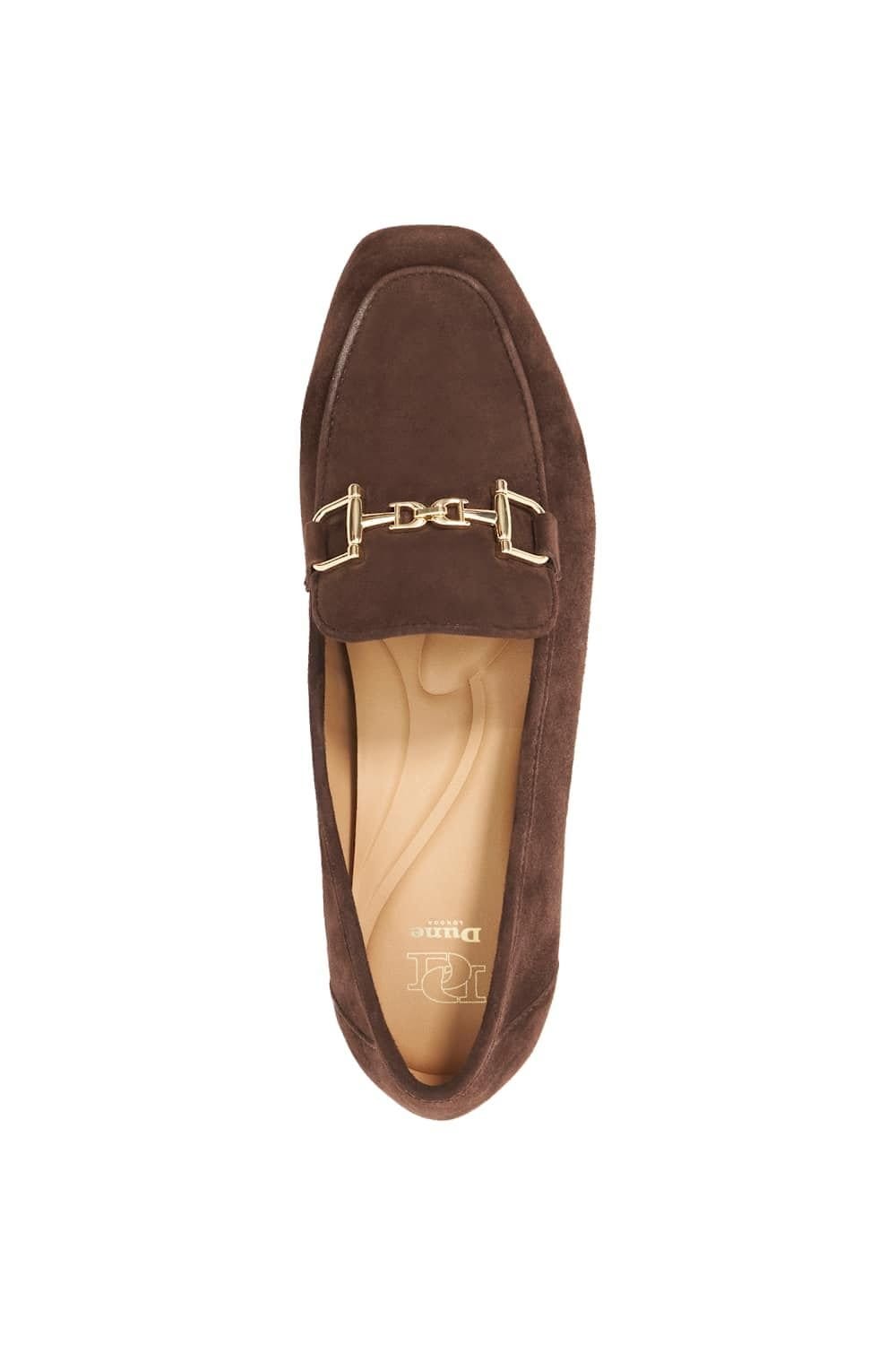 Dune London Dune London Women's 'Grained' Suede Loafers in Brown - 4