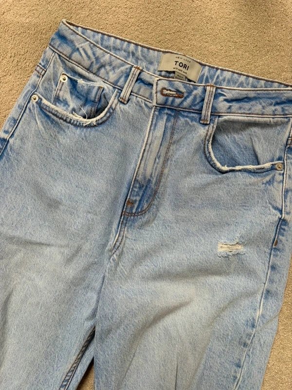 New Look Light Blue Denim Straight Leg Jeans