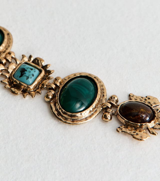 New Look Green Stone Jewel Belt New Look - 3