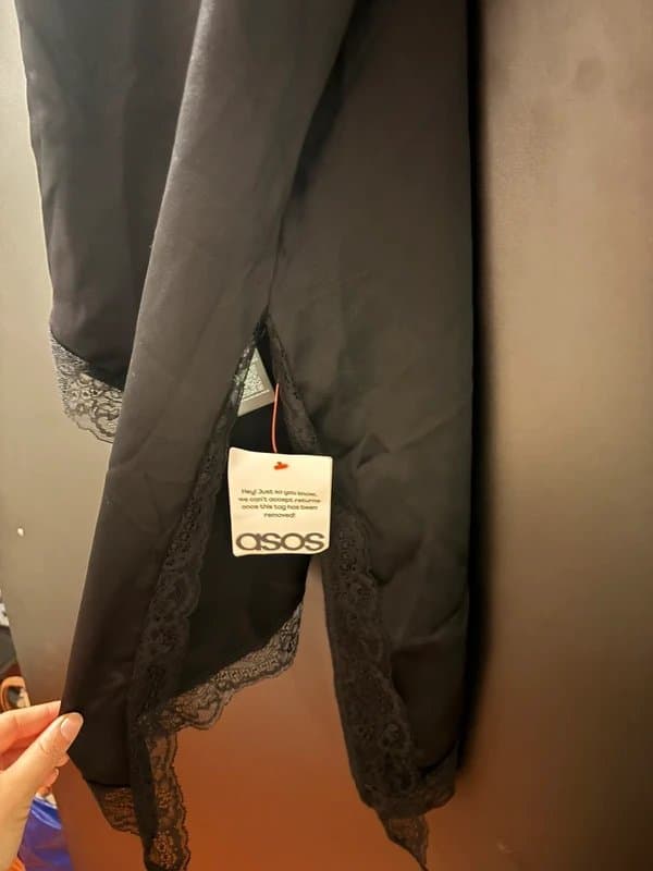 ASOS Black satin cami