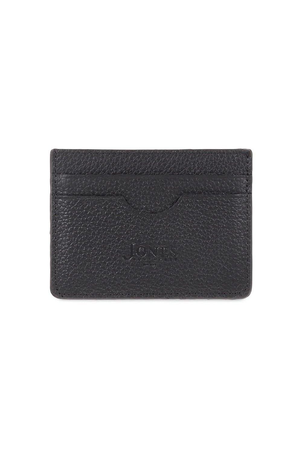 Jones Bootmaker Jones Bootmaker Men's Leather Card Holder in Black