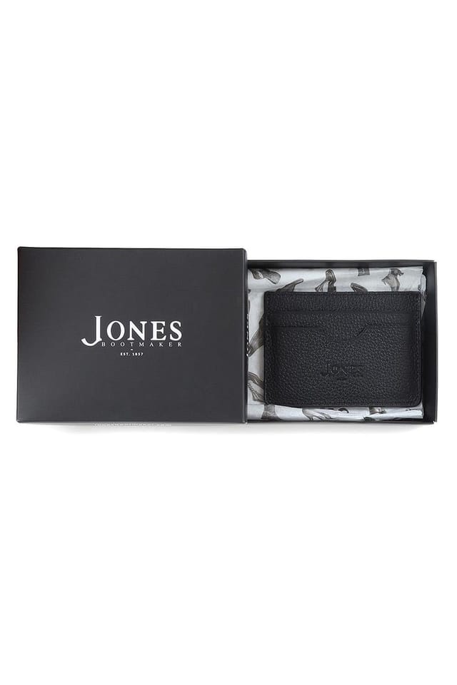 Jones Bootmaker Jones Bootmaker Men's Leather Card Holder in Black - 2