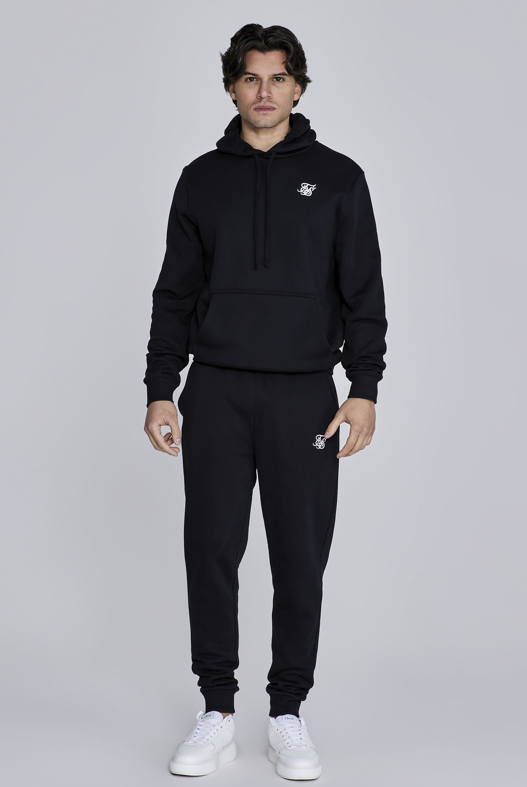 SikSilk SikSilk Men's Hoodie & Joggers Set in Black